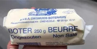 Boter ongezouten