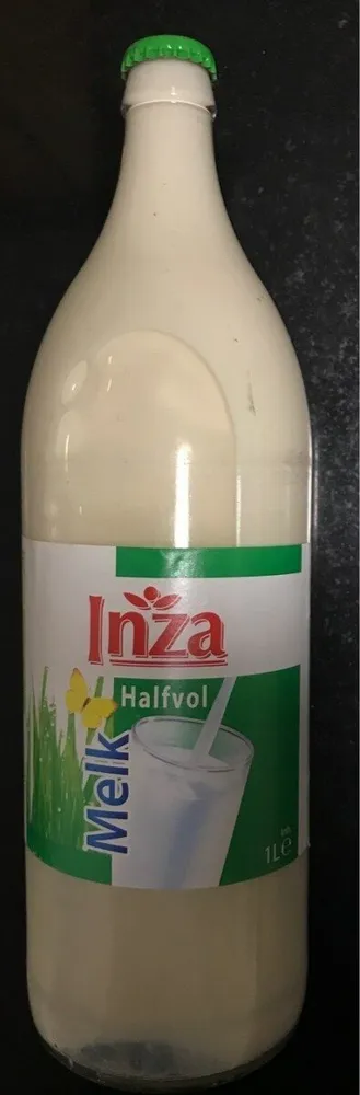 Lait 1/2 écremé bouteille en verre 1L INZA