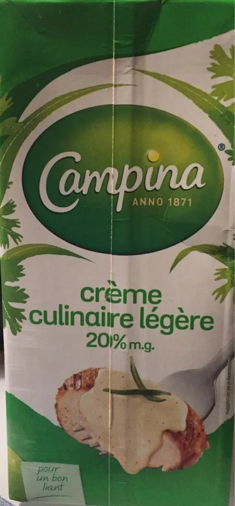Crème culinaire légère