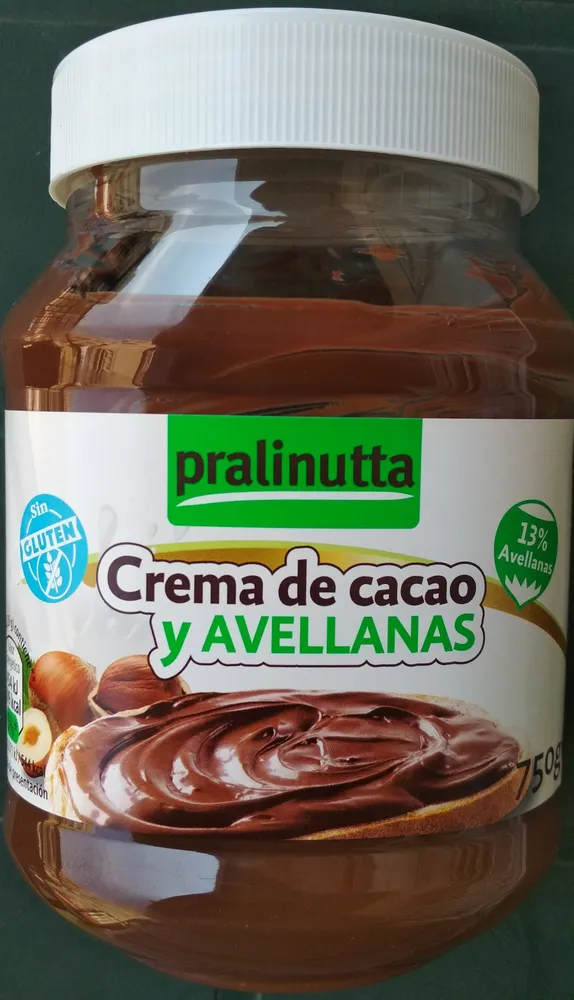 Crema de cacao y avellanas