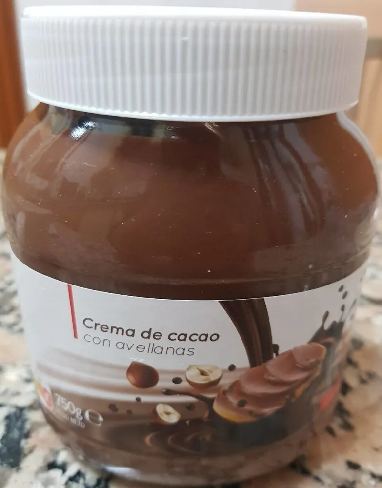 Crema de cacao con avellanas