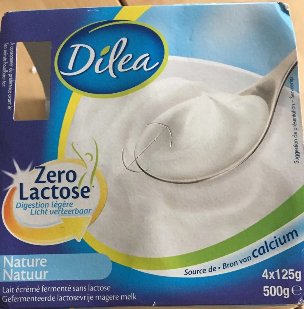 Yaourth nature sans lactose