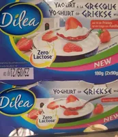 DILEA Yaourt à la grecque, fraises.