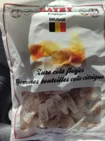 Gomme bouteilles cola citrique