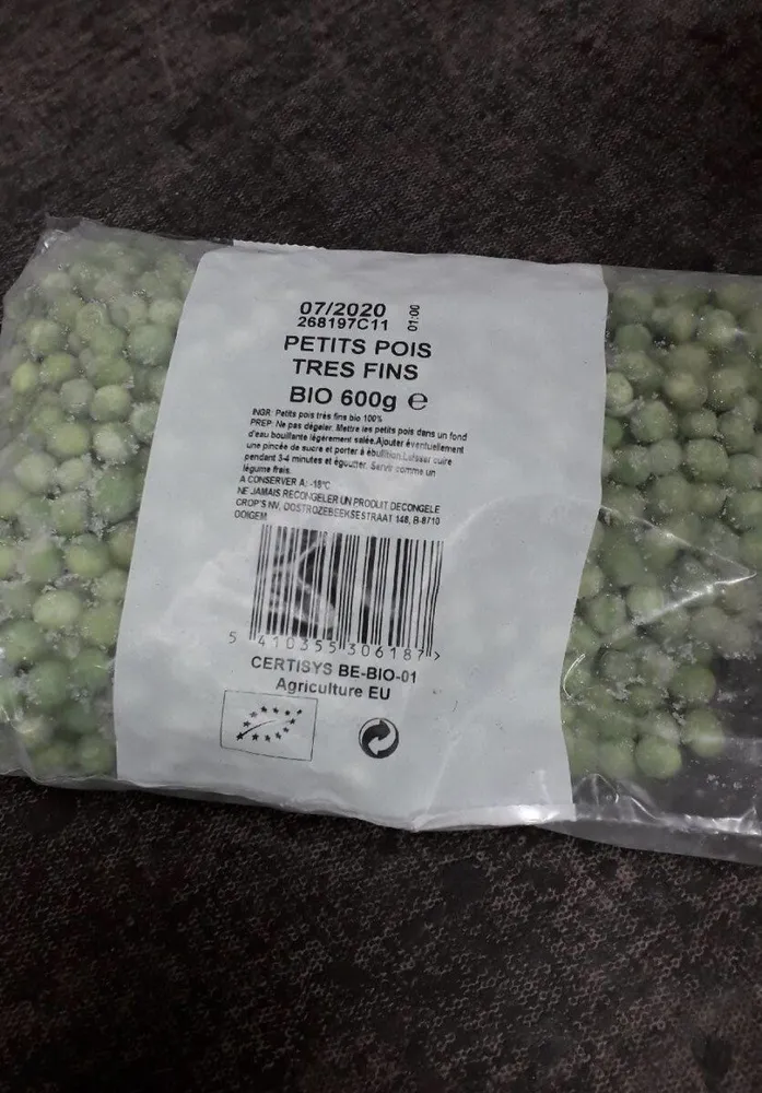 Petits pois très fins