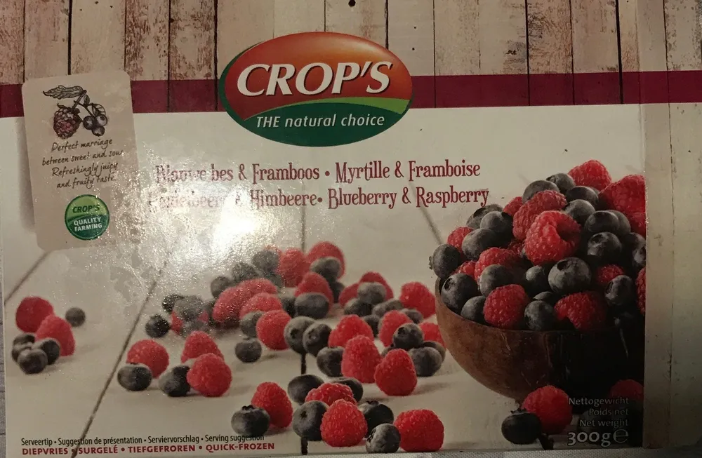 Myrtille et framboise