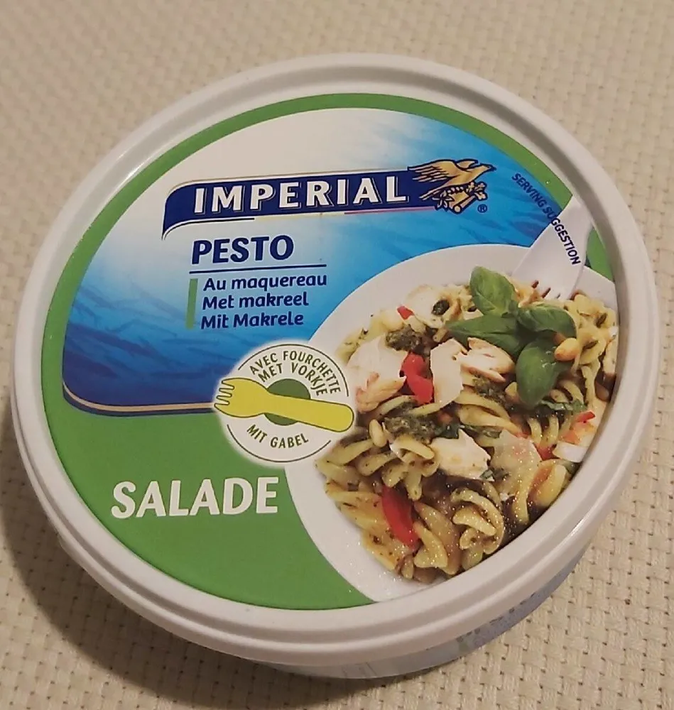 Salade pesto au maquereau