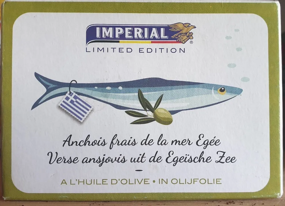 Anchois frais de la mer Egee