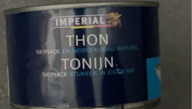 Thon skipjack en morceaux au naturel