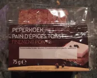 Pain d'épices toast finement poivré