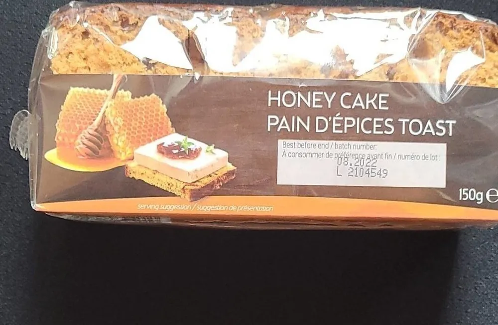 Pain d'épices toast au miel