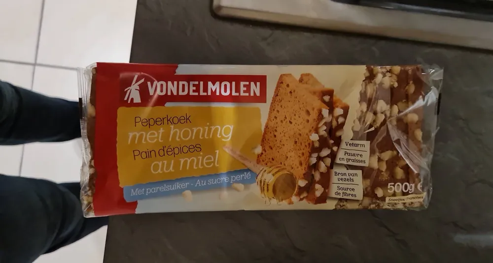 Vondelmolen, Peperkoek Met Honing En Parelsuiker 500gr