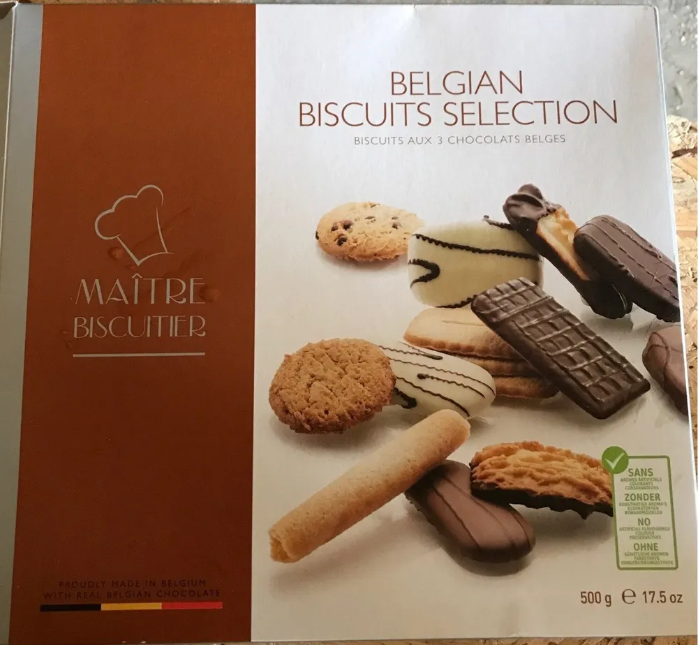Belgian biscuits selection