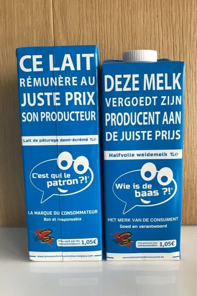 Lait de pâturage demi-écrémé