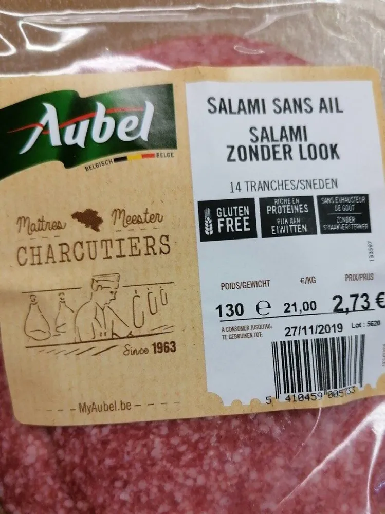 Salami sans ail