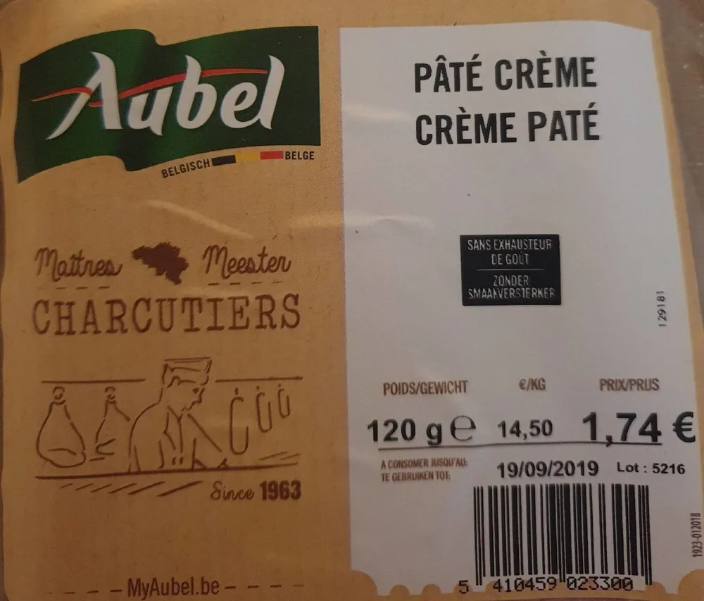 Pâté crème