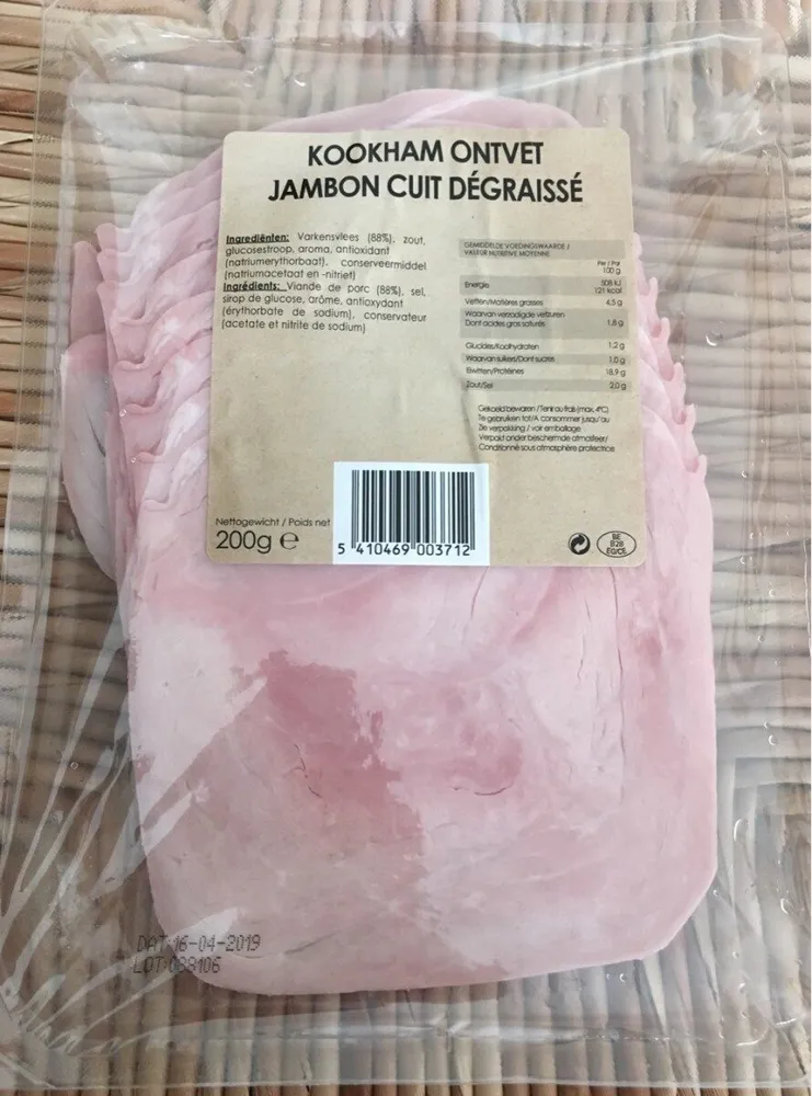 Jambon cuit dégraissé