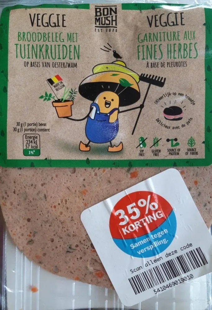 Broodbeleg met tuinkruiden