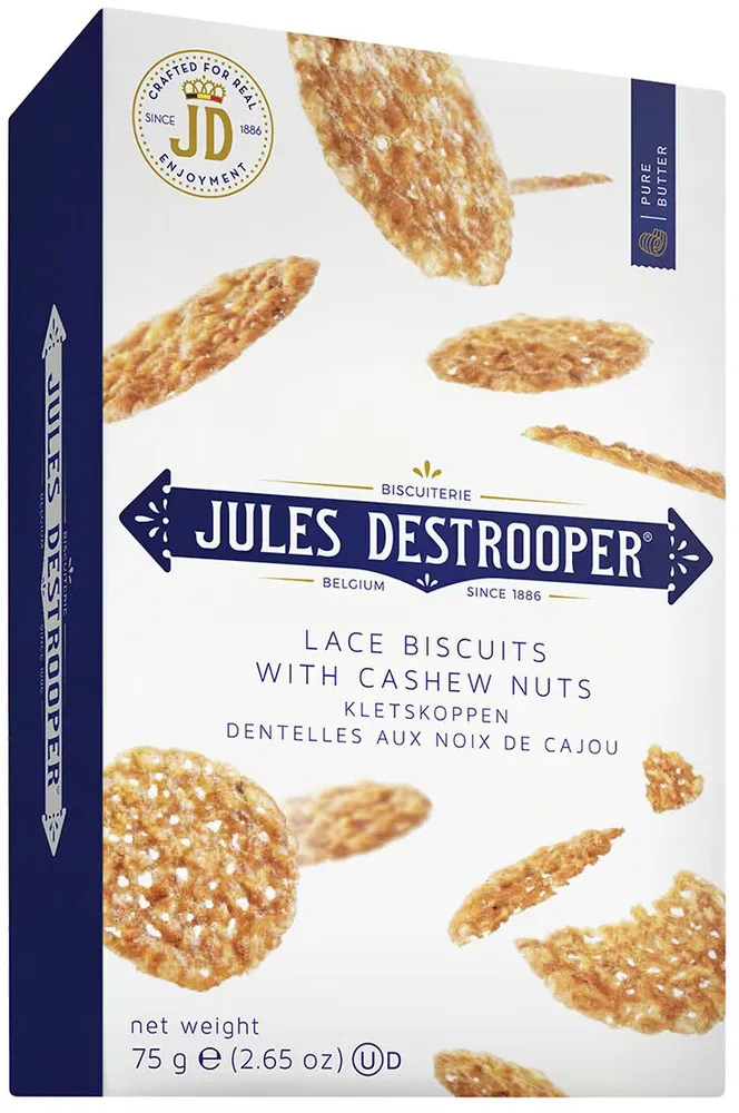 Destrooper Dentelles Aux Noix De Cajou 75G
