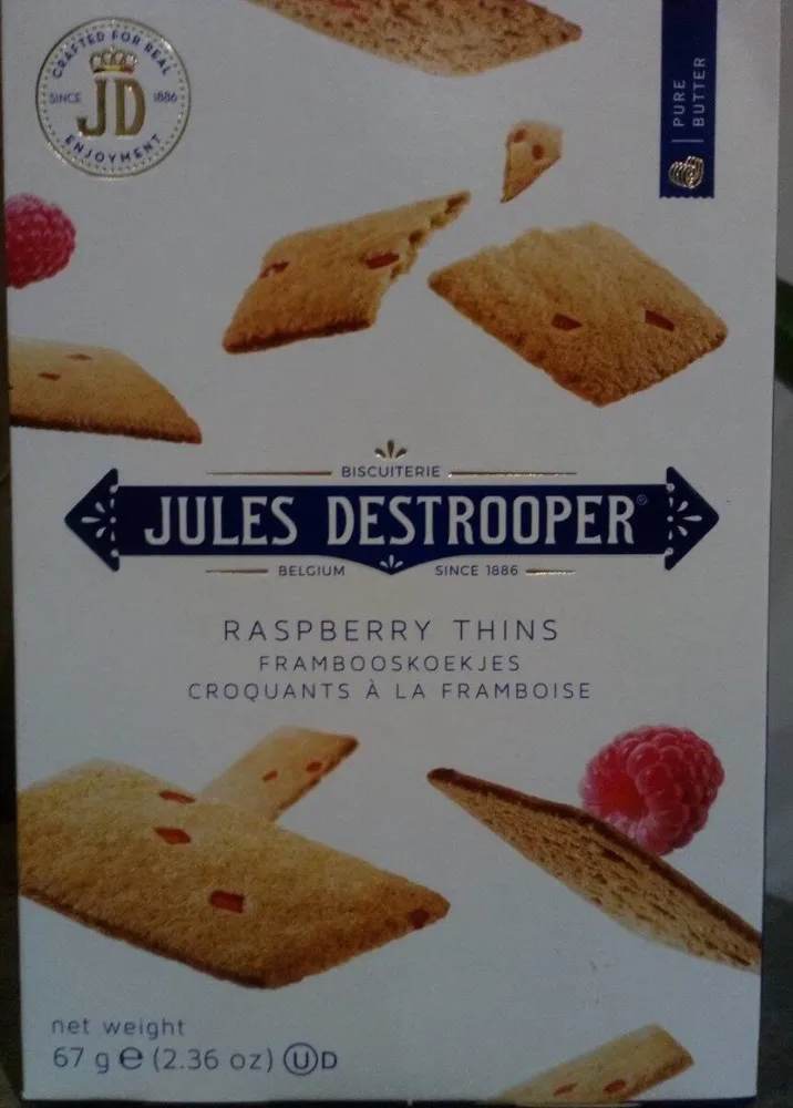 Destrooper Biscuits à La Framboise