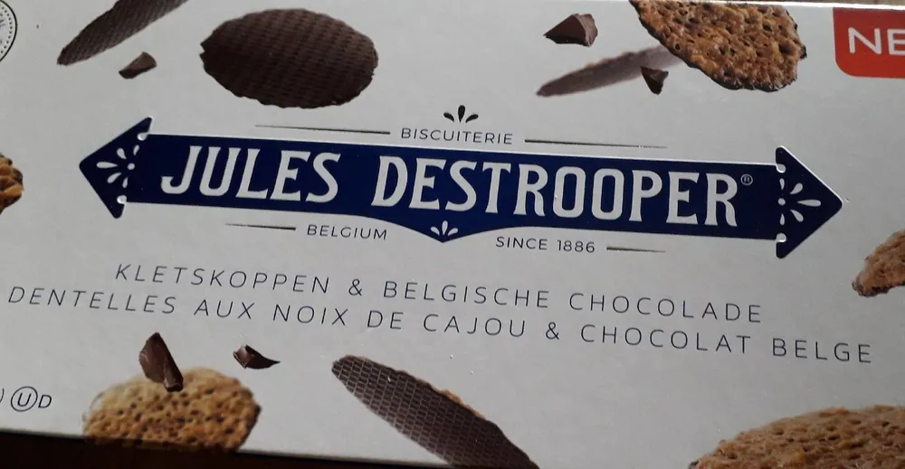 Dentelles aux noix de cajou et chocolat belge