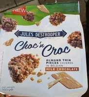 Choc'in Croc Almond Thin Pieces Covered in Belgian Milk Chocolate