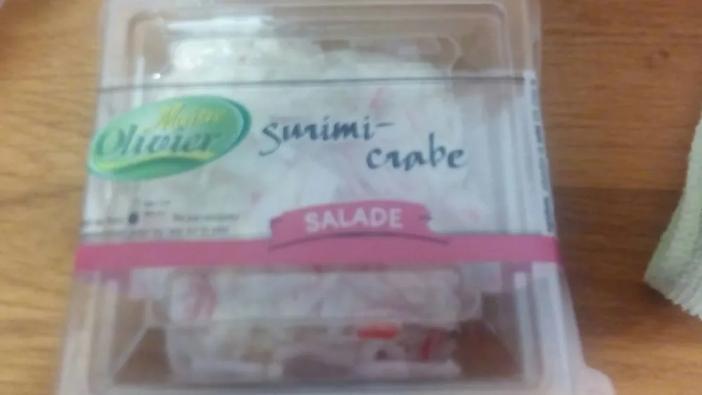 Salade surimi crabe