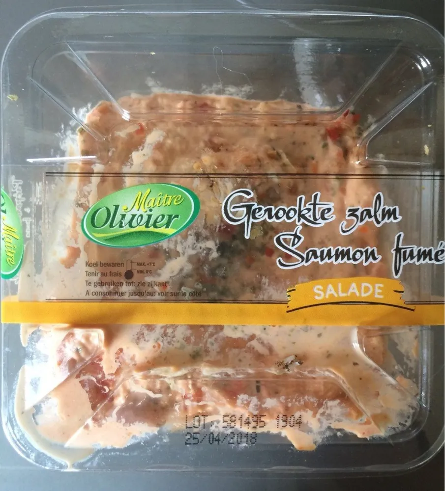 Préparation tartinable à base de saumon fumé