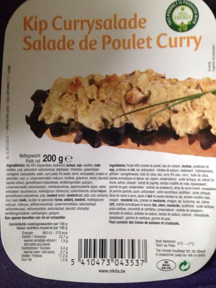 Kip Currysalade
