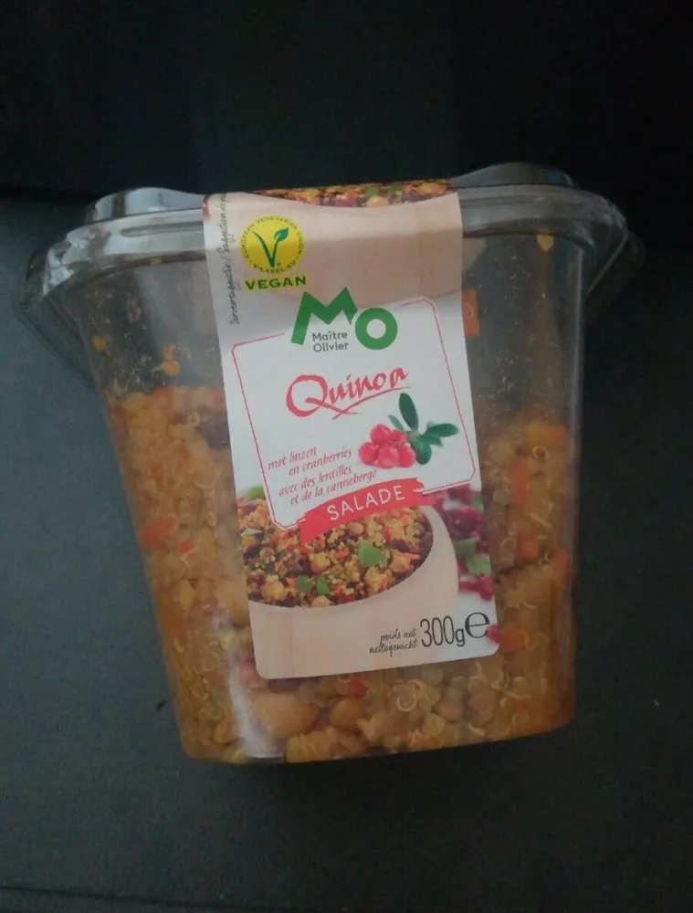 Quinoa avec lentilles et de la canneberge