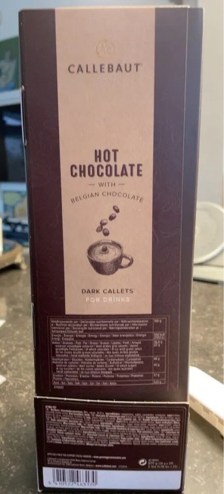 Hot chocolat for drinks