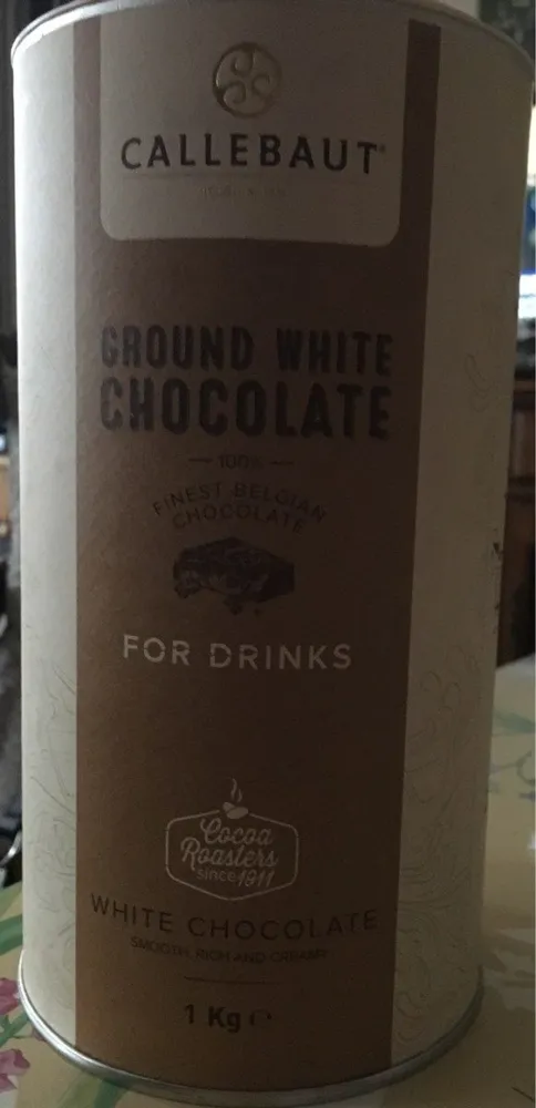 Ground white chocolat