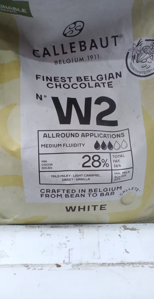 Callebaut white 2.5kg bag