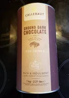 Groud dark chocolate for drinks