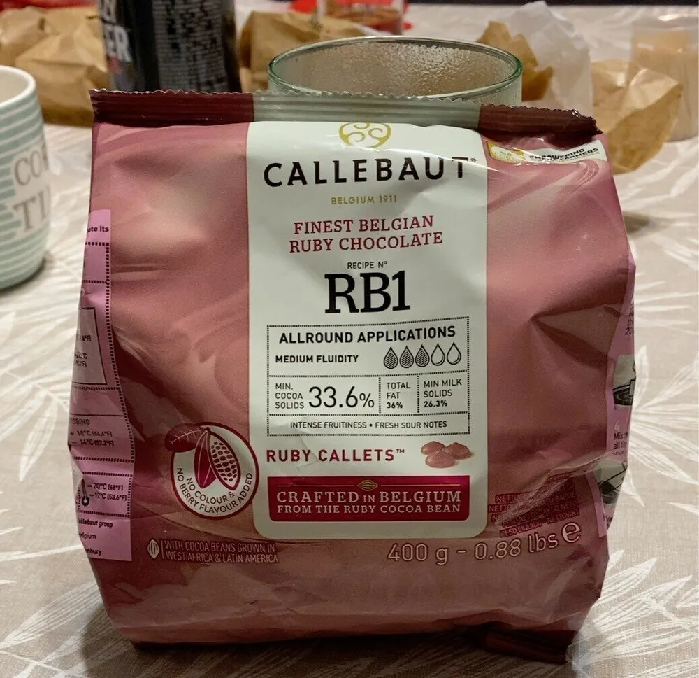 Finest belgian ruby chocolate
