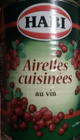 Airelles cuisinées au vin