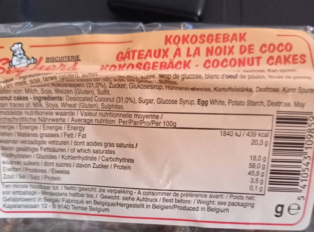 Gâteaux à la noix de coco
