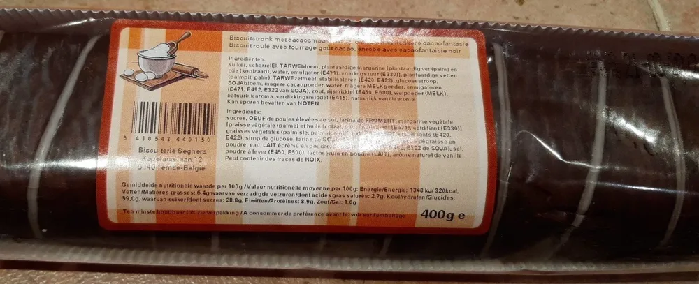 Biscuit roulé foure cacao