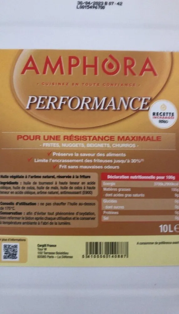 Huile Végétale Pour Friture Performance