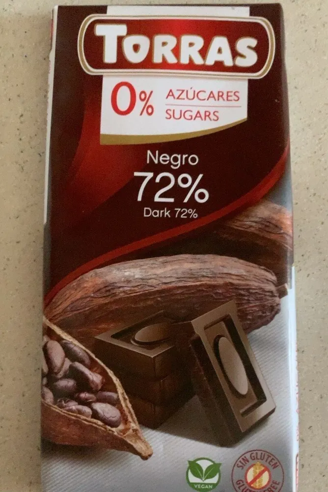 Chocolate 72% negro