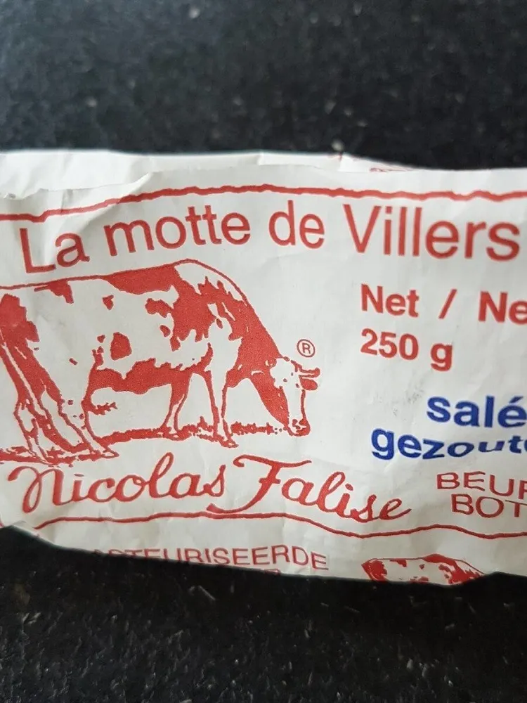 Beurre pasteurisé frais Nicolas Falise