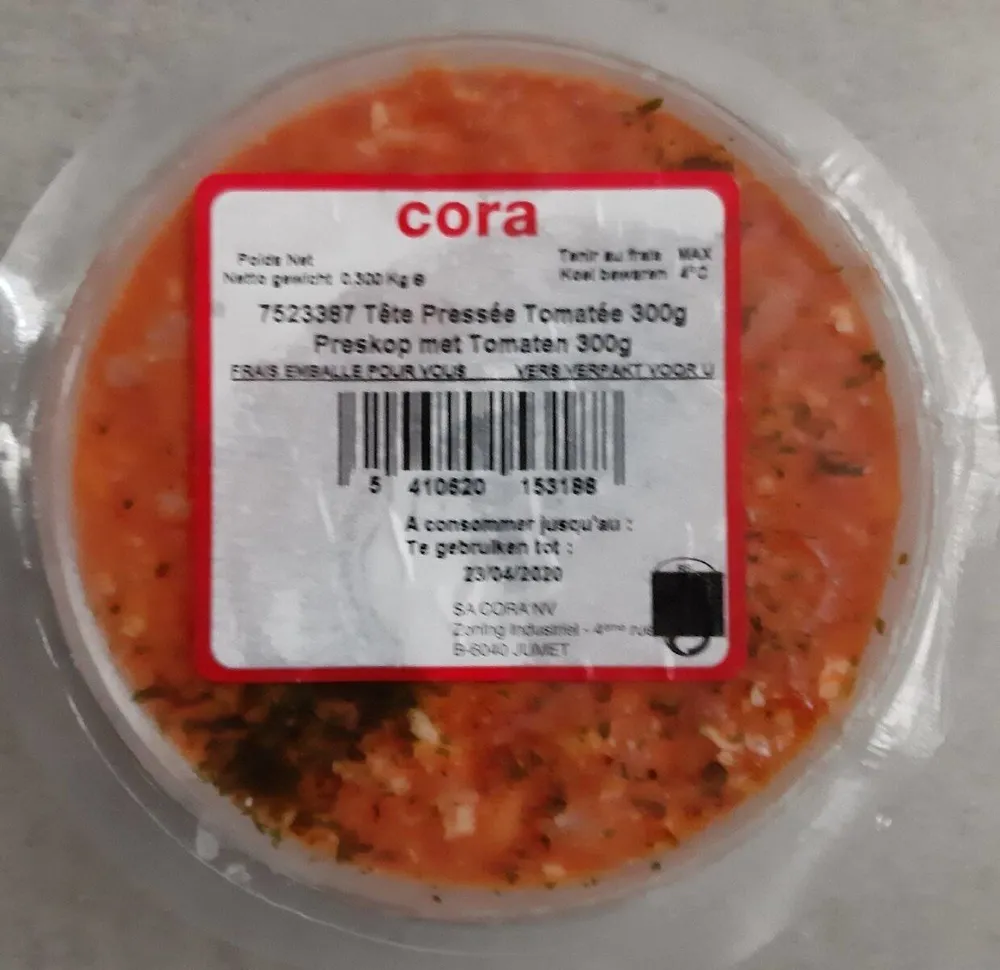 Tête pressée tomatée 300 g