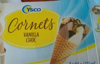 Cornet vanillé choc