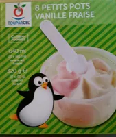 8 petits pots vanille fraise