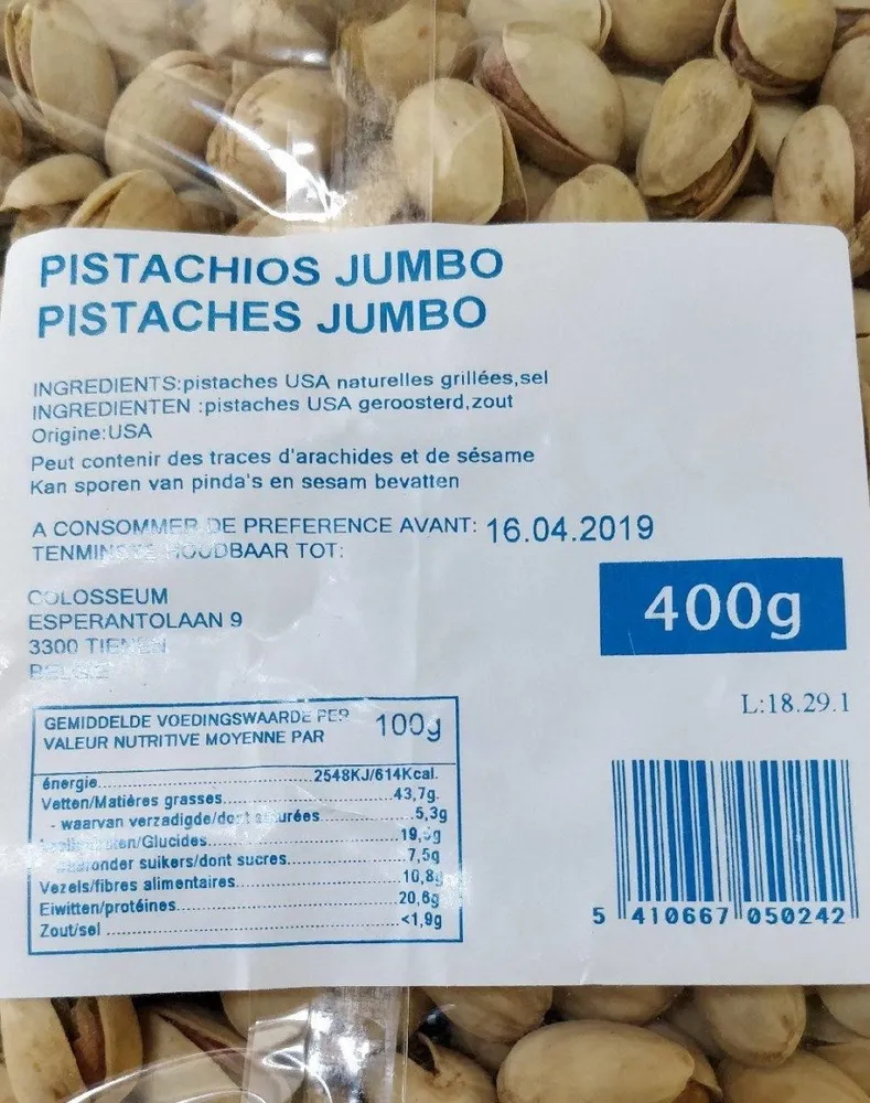 Pistaches jumbo