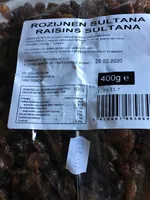Raisins sultana