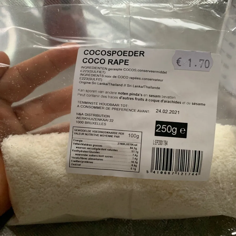 Noix de coco en poudre