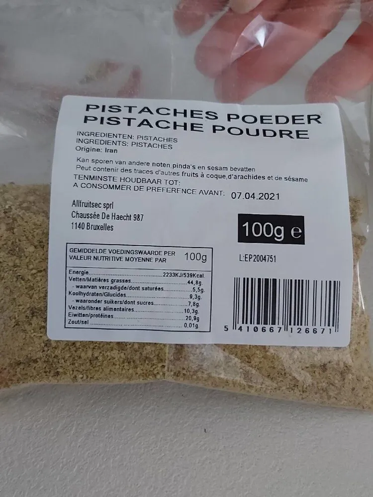 Pistache en poudre