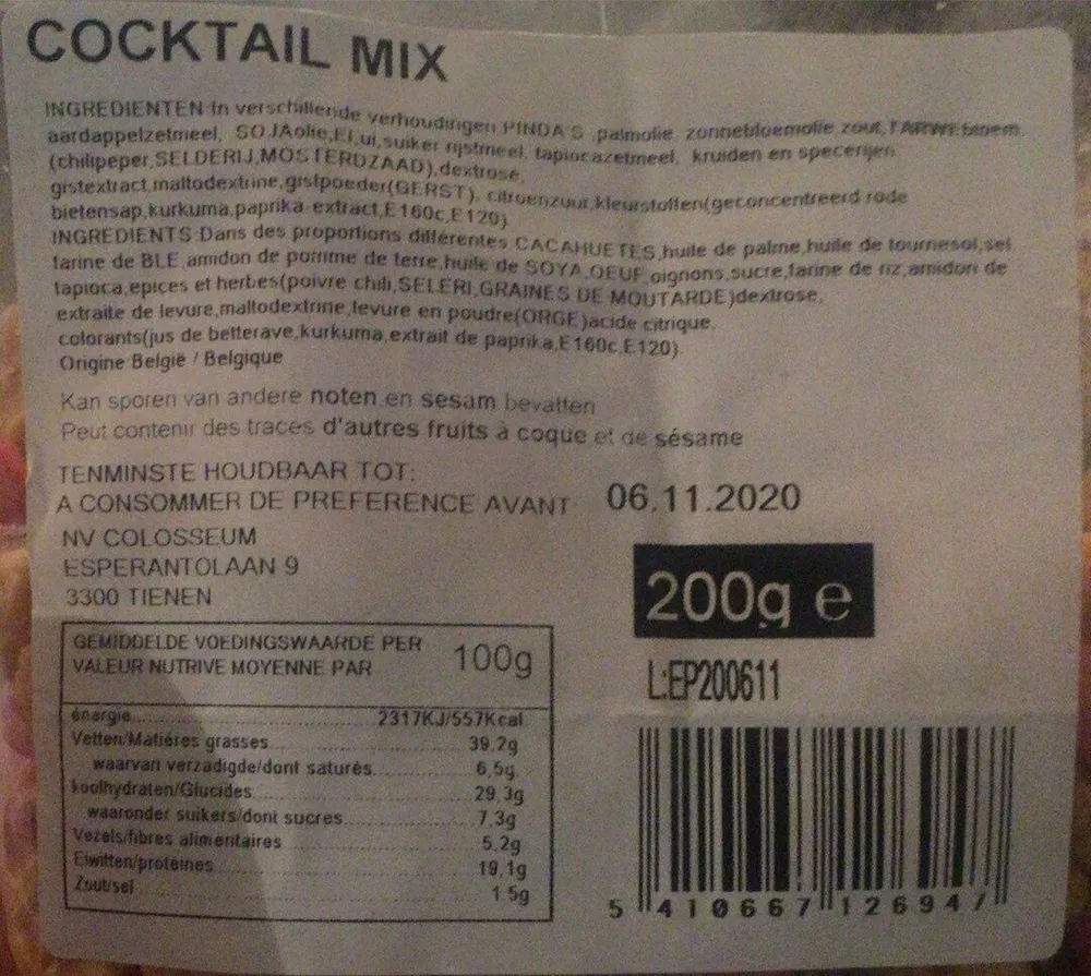 Cocktail mix