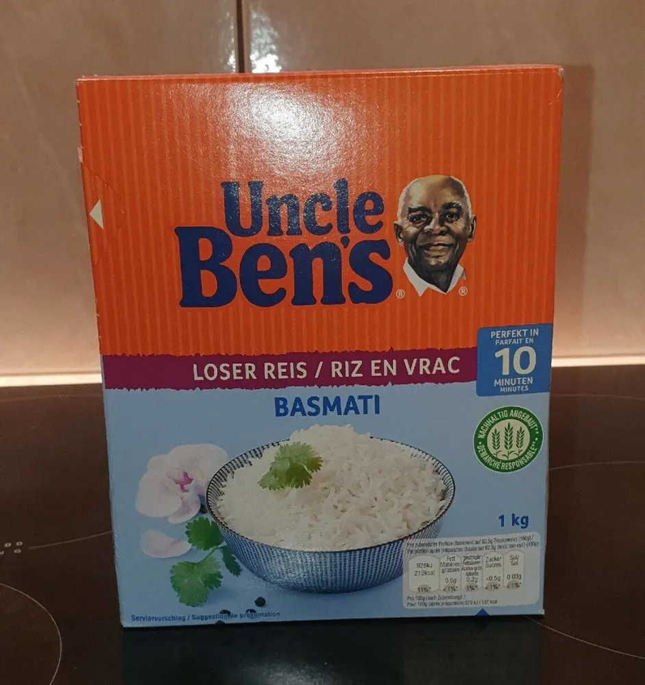 Reis:  Basmati-Reis Uncle Ben‘s